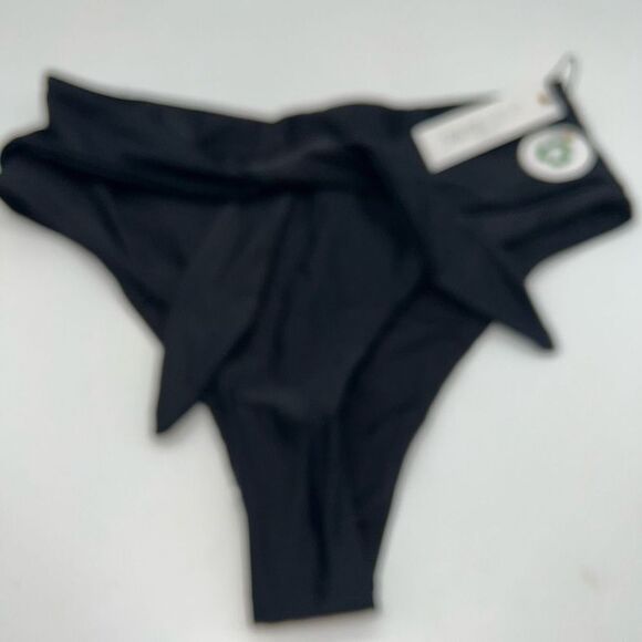 Swiminista Classy Black Tie Front Bikini Bottom - Picture 5 of 10